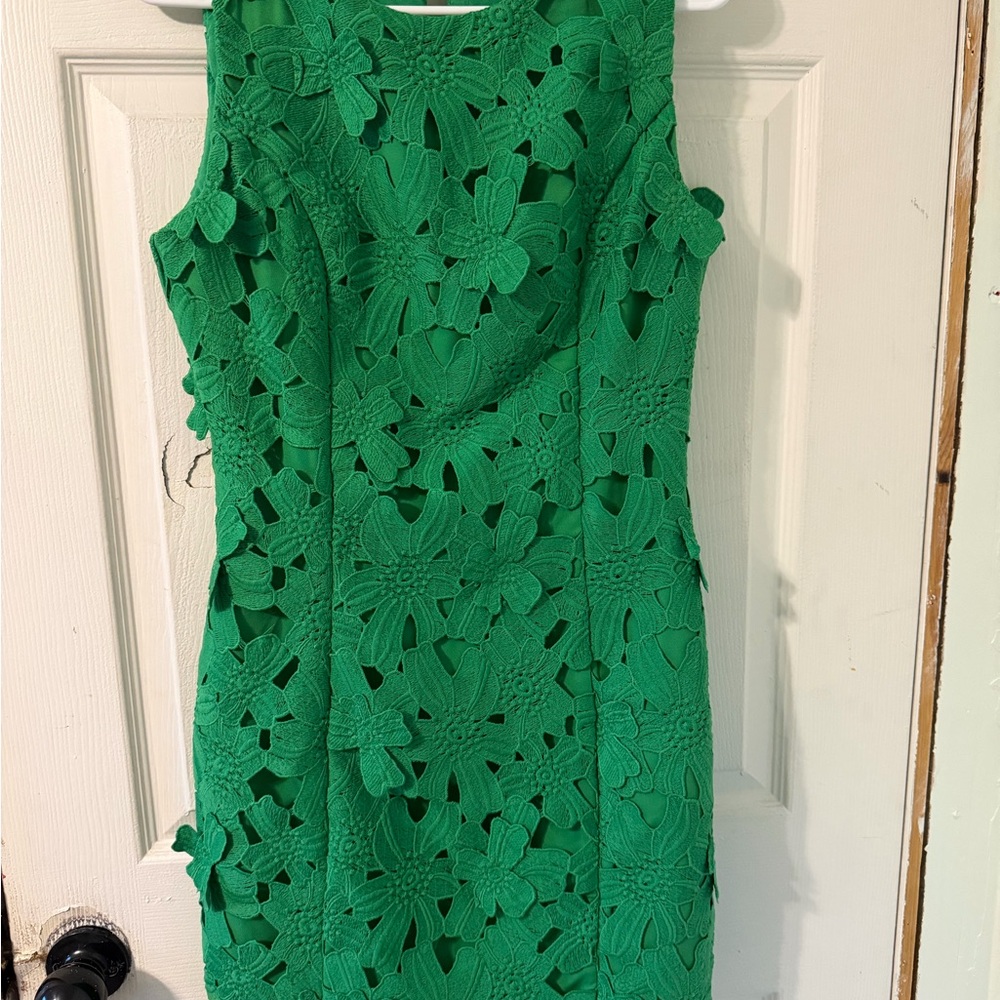 Endless Rose Vibrant Green Floral Mini Dress